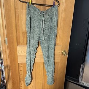 Pink Rose Olive Patterned Pants